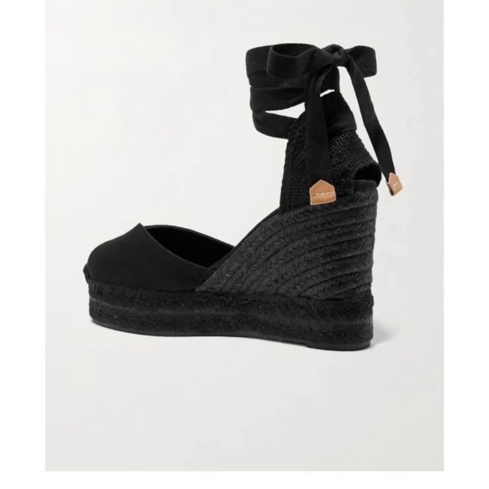 Castaner Black Ankle-Tie Espadrilles - Picture 2 of 4